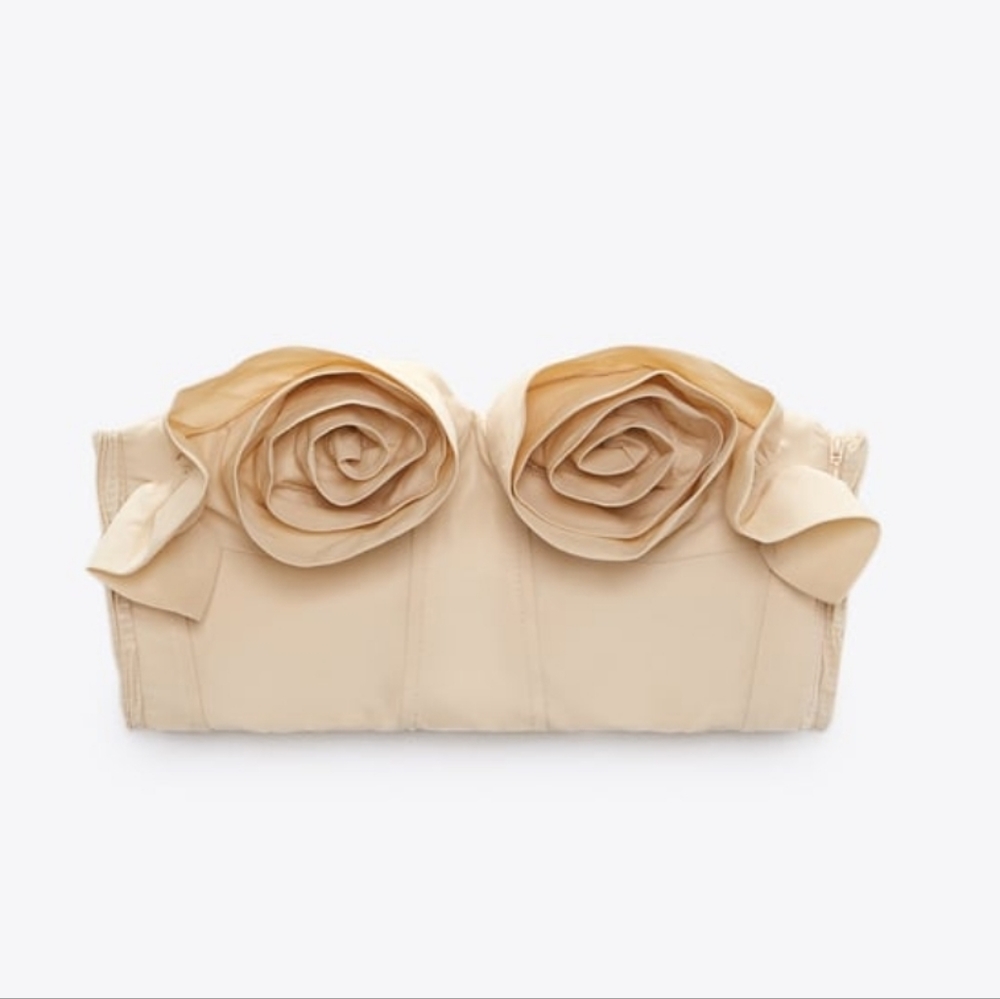 🔥ZARA Floral Bustier